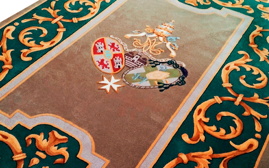 escudo en alfombra escudo en alfombra