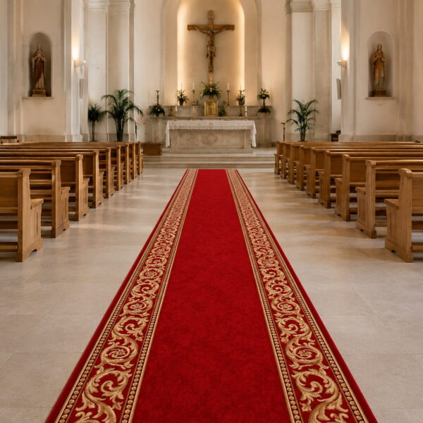 alfombras alfombra de pasillo base antideslizante Dainty rojo cenefa