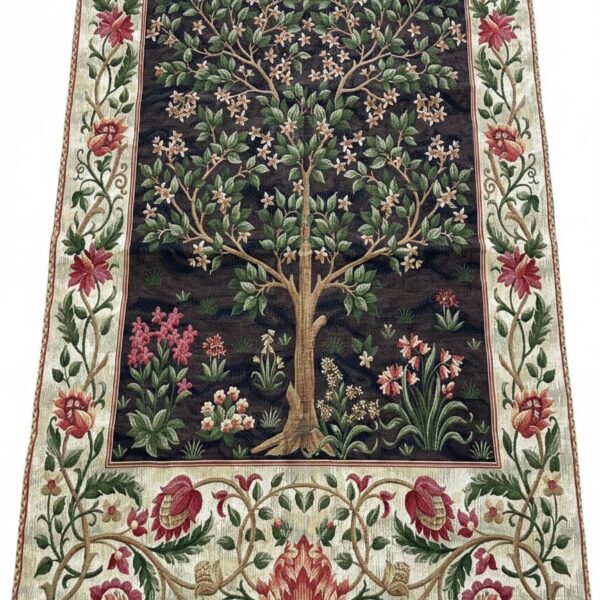 Tapiz árbol de la vida W.Morris marrón alfombras Tapiz árbol de la vida W.Morris marrón
