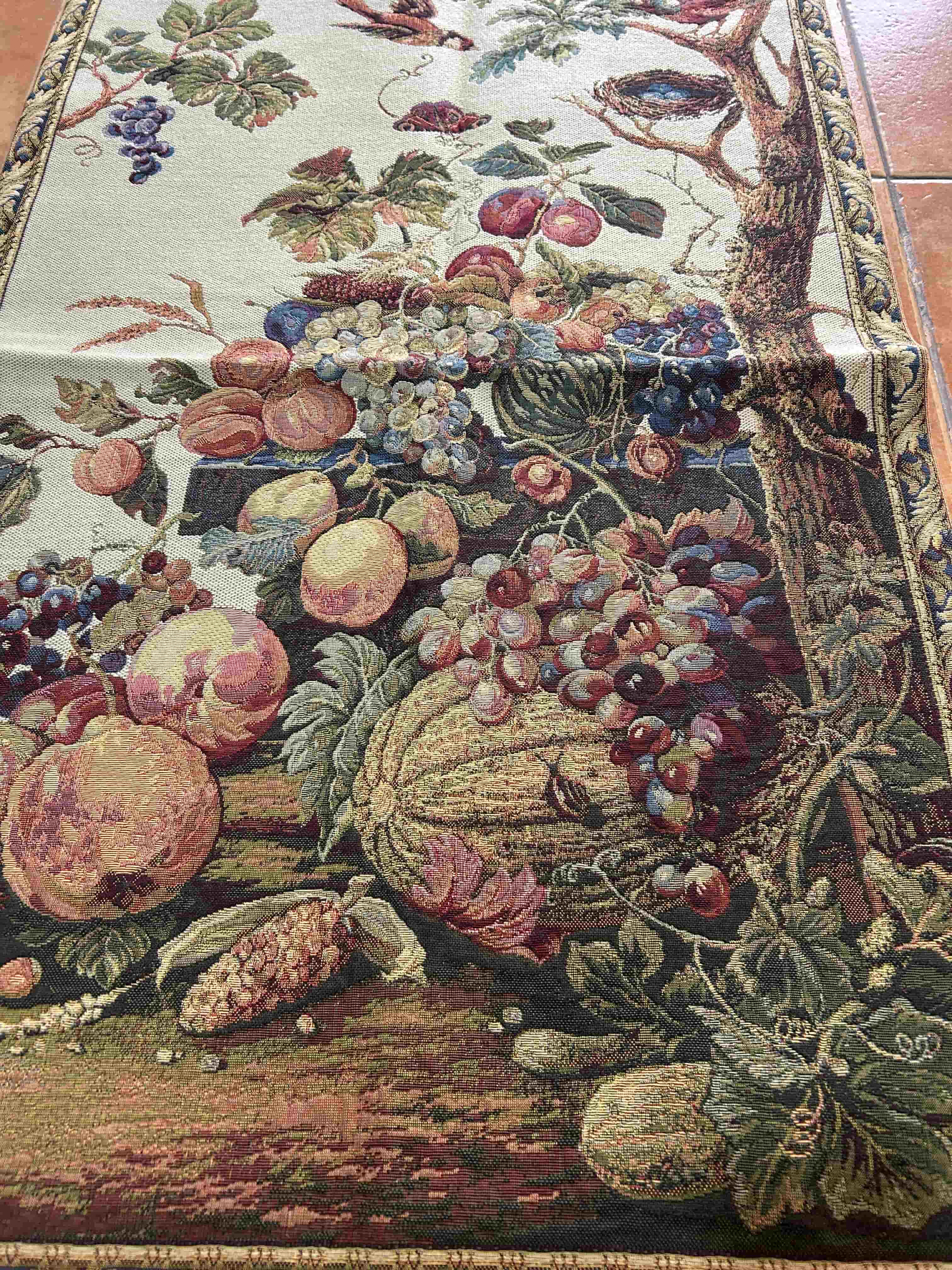 Tapiz bodegón fruta y aves 15823 - Imagen 2