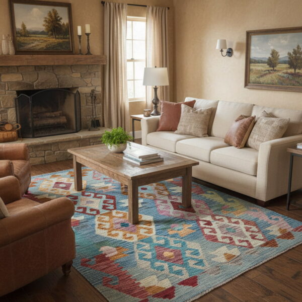 alfombras kilim tejido a mano 18576..