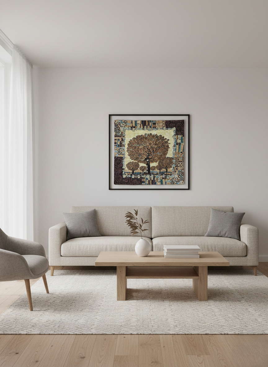 tapiz arbol de la vida klimt ambiente
