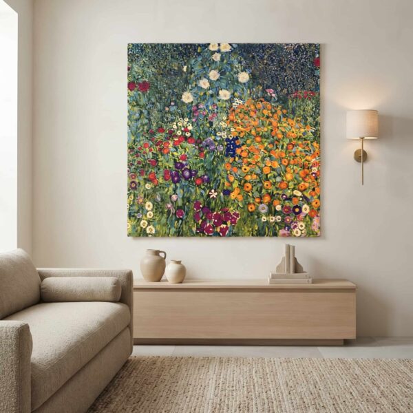 alfombras tapiz decorativo jardin de flores Klimt