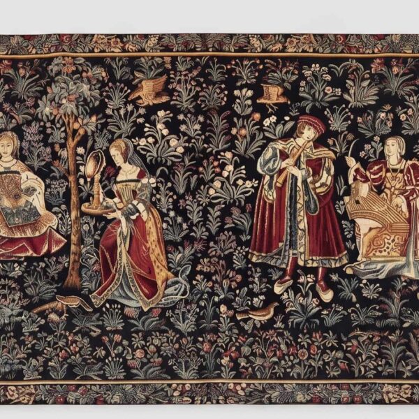 alfombras Tapiz escena medieval
