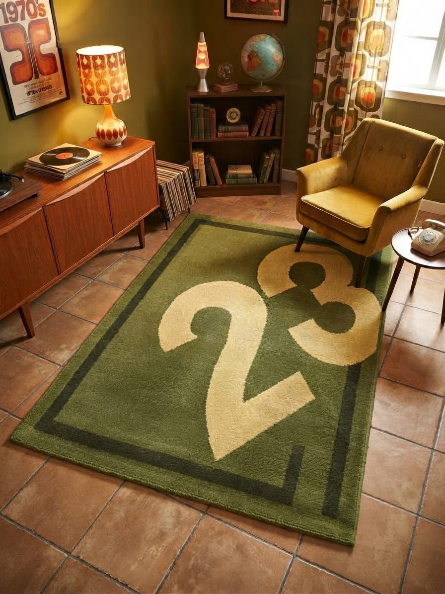alfombra vintage number 23 ambiente